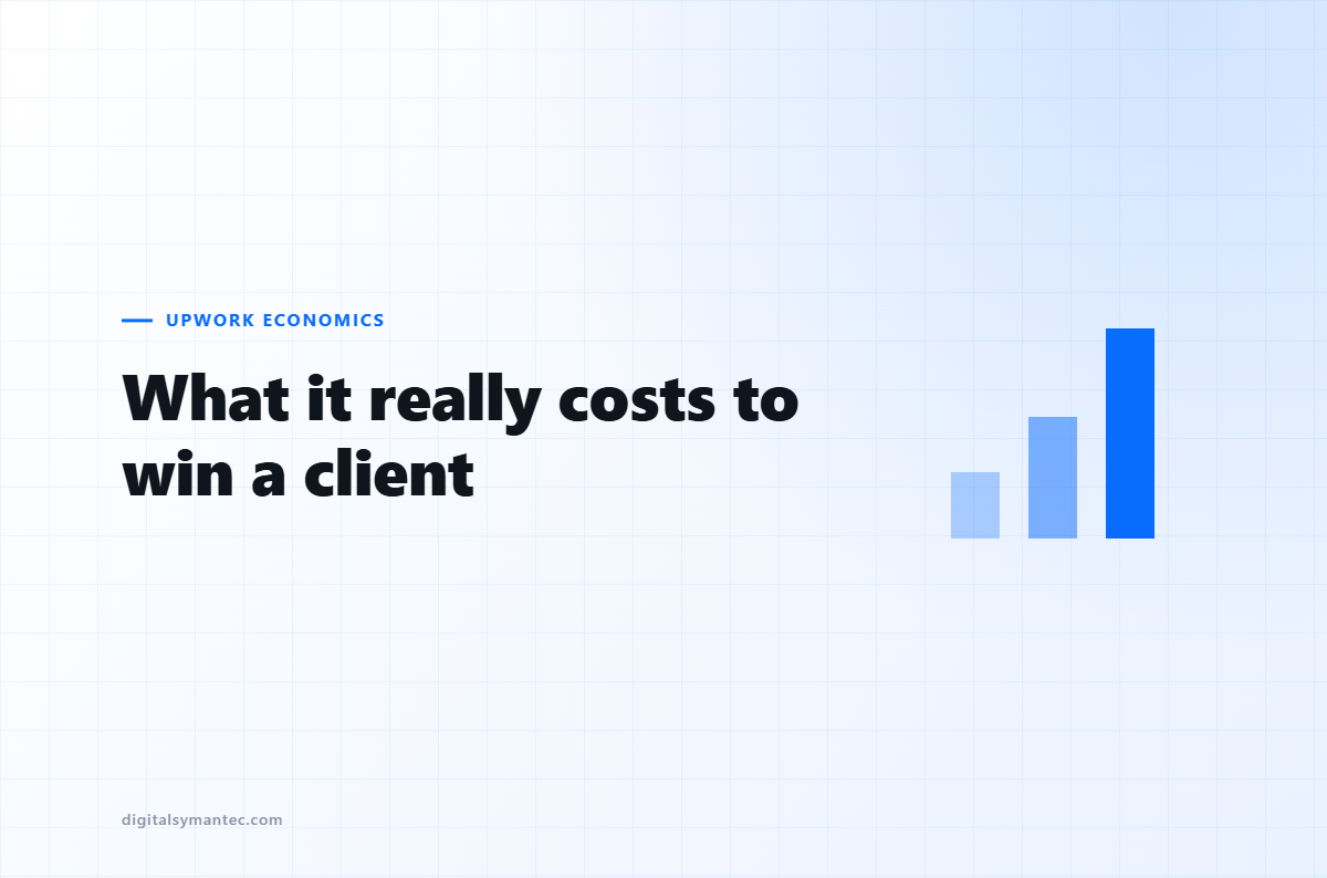 What It Actually Costs to Win a Client on Upwork