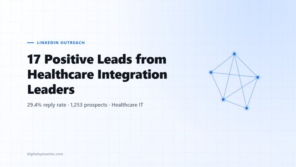 17 Positive Leads from Healthcare Integration Leaders