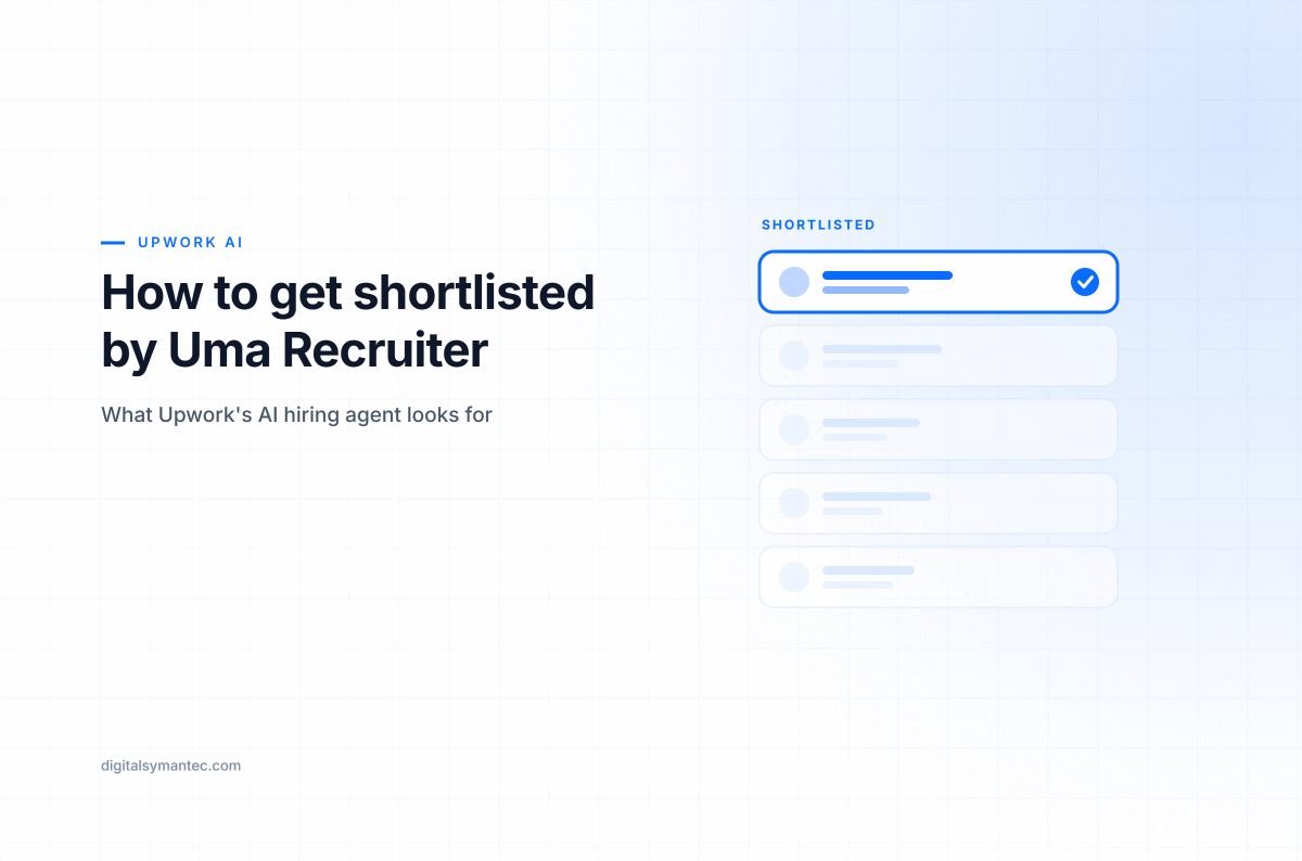How to get shortlisted by Uma Recruiter, Upwork's AI hiring agent